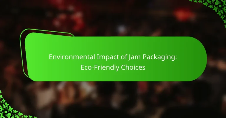 Environmental Impact of Jam Packaging: Eco-Friendly Choices